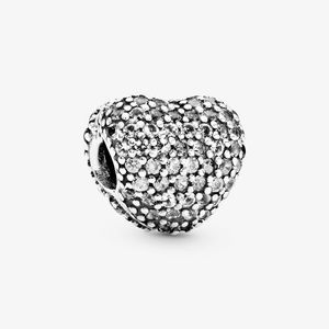 Pavé heart charm